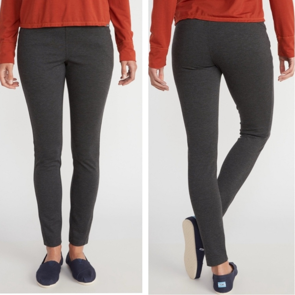 Exofficio Charcoal Gray Pull On Skinny Pants 6